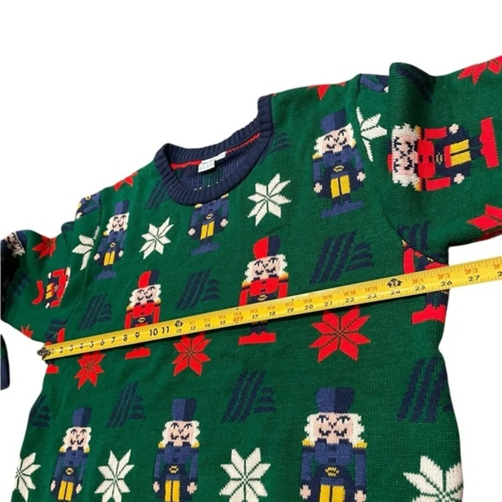 XL Aldi Christmas Sweater Adult Mens Ugly Nutcracker Green